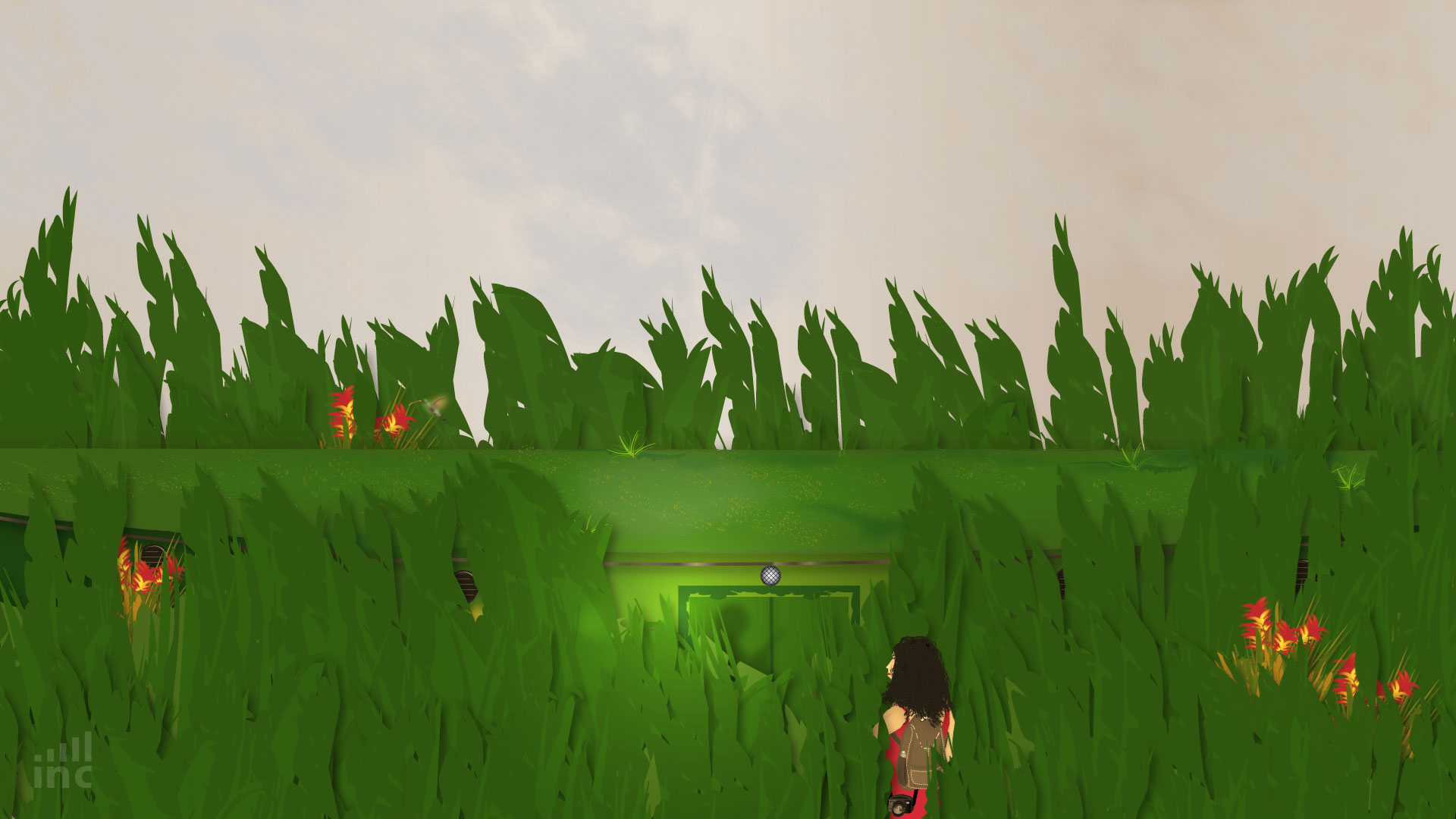 Behind the wall